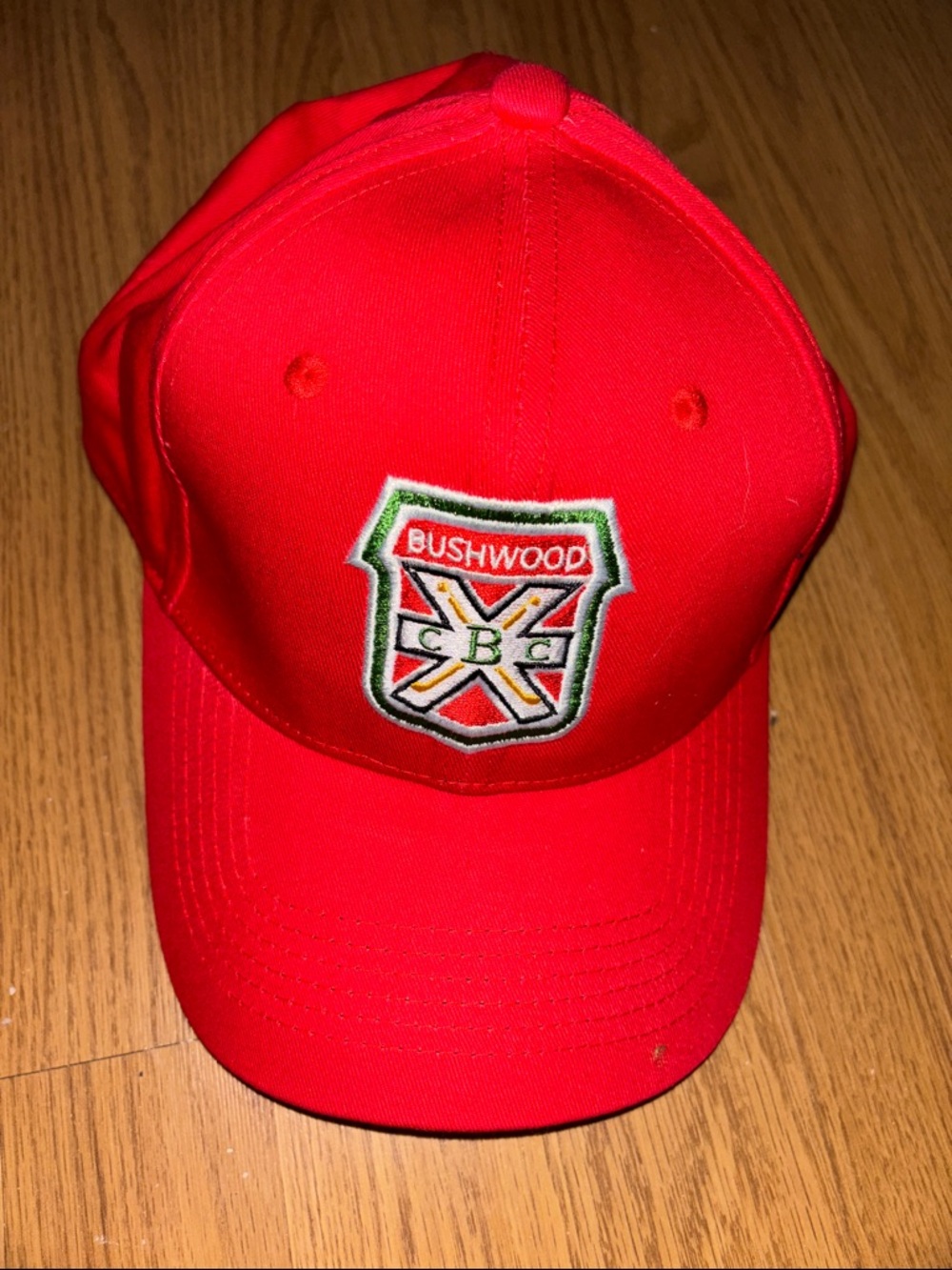 Bushwood Embroidered Red Baseball Cap NWOT